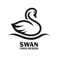  Swan Vector Logo Design