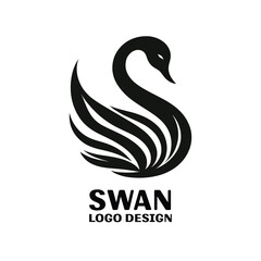  Swan Vector Logo Design