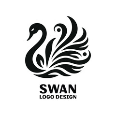  Swan Vector Logo Design