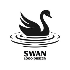  Swan Vector Logo Design