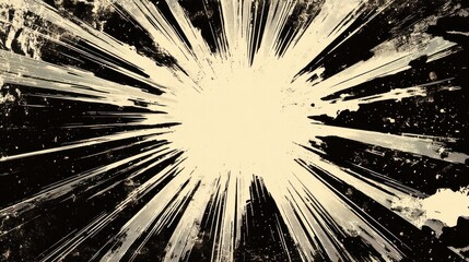 A dramatic artistic rendering of an explosive burst design