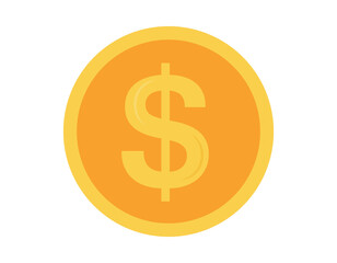 Dollar Coin Icon.