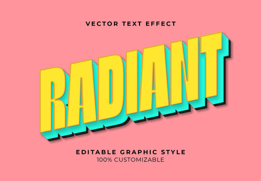 Yellow Bold Layered Fun Playful Retro Text Effect