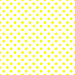Yellow Pentagon Seamless Transparent Vector Pattern