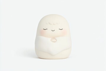 Cute, peaceful, light-up figurine