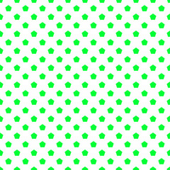 Green Pentagon Seamless Transparent Vector Pattern