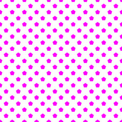 Pink Pentagon Seamless Vector Pattern