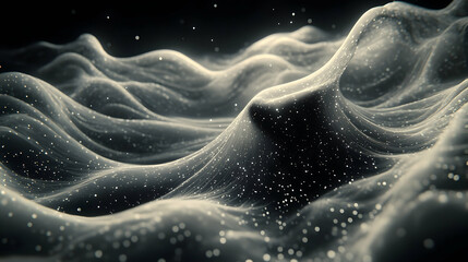 Obraz premium Abstract, textured, undulating landscape