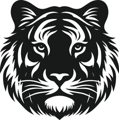 vector illustration of a tiger head