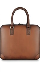 Elegant Brown Leather Briefcase Portfolio Bag