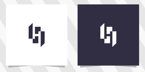 Fototapeta premium letter h logo design vector