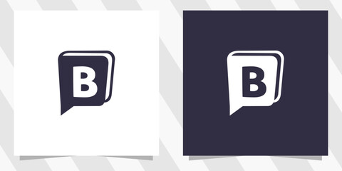 letter b with book logo design © euforia