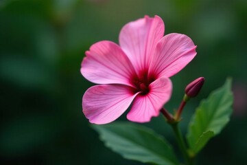 A single isolated flower with delicate outer petals, branch, outer, blossom