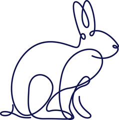 Line Art Animal Illustration Element