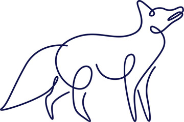 Line Art Animal Illustration Element