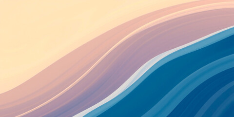 Seamless Abstract Wave Background Featuring a Smooth Gradient Transition, Creating a Fluid and Elegant Design with Soft Color Blends