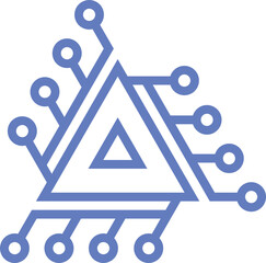 Computer Chips and Electronic Circuit Icon