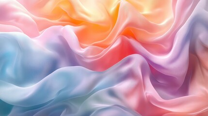 Fototapeta premium Soft Pastel Fabric Drape