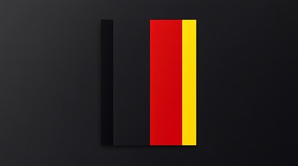 Fototapeta premium 검정 배경의 독특한 색상 블록 디자인, AI 생성