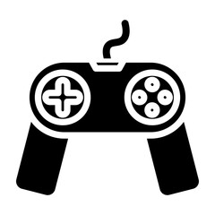 Video Game Controller Vector Glyph Icon Design