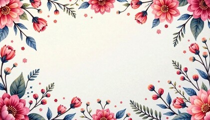 Fototapeta premium Delicate watercolor paisley and floral pattern, pastel hues , summer, feminine, design