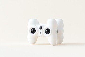 Fototapeta premium Modern, minimalist white video game controller