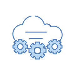 Saas vector icon stock illustration