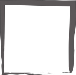 Frame square ink grunge. Design elements