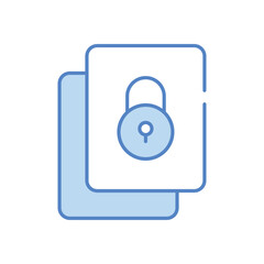 Encryption vector icon stock illustration