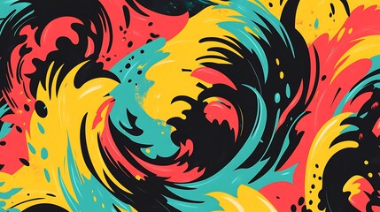 Obraz premium Abstract Swirling Paint Texture.