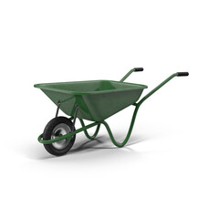 Green whellbarrow side view