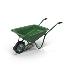 Green whellbarrow side view