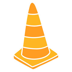 traffic cone vector illustration