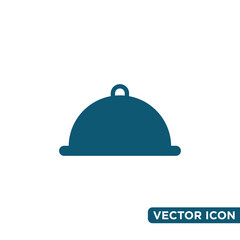 Simple Movable Food Cover Icon Design Template 