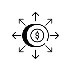 Financial Inclusion vector icon stock illustration