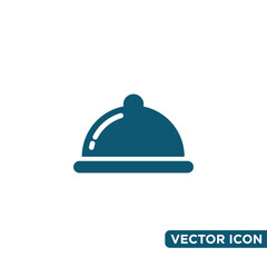 Simple Movable Food Cover Icon Design Template 