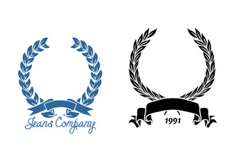 laurel wreaths set