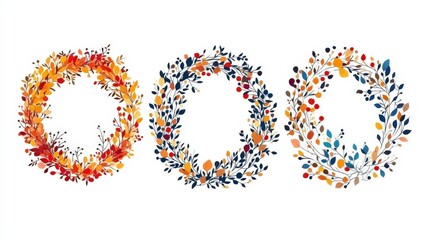 Autumn Thanksgiving Greeting with Hand Lettering Design