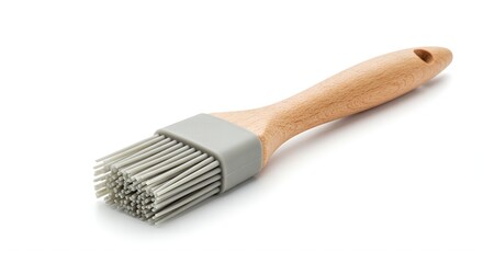 High-Quality Silicone Pastry Brush with Wooden Handle for Baking and Cooking