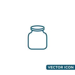 Simple Jar Icon Design Template 