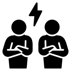 Conflict Resolution Solid Icon