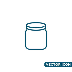 Simple Jar Icon Design Template 