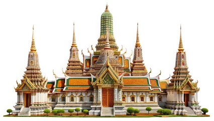 Fototapeta premium Wat Arun Bangkok Drone Photography: Stunning Aerial Views of Thailand's Temple of Dawn