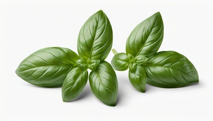 Fototapeta premium Fresh Green Basil Sprigs