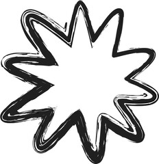 Fototapeta premium Set of hand drawn paint object for design use