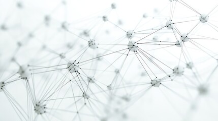 Abstract network of interconnected spheres.  Scientific graphic. Possible use Educational, scientific presentation backgrounds
