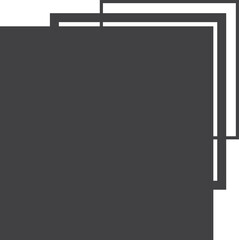 Square black gradient frame with blended line effect. Geometric shape