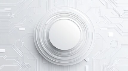 Abstract circuit board with circle graphic.  Possible use Technology background