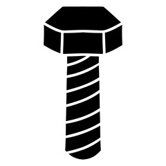 bolt nut icon illustration