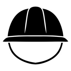 safety helmet head protection icon vector